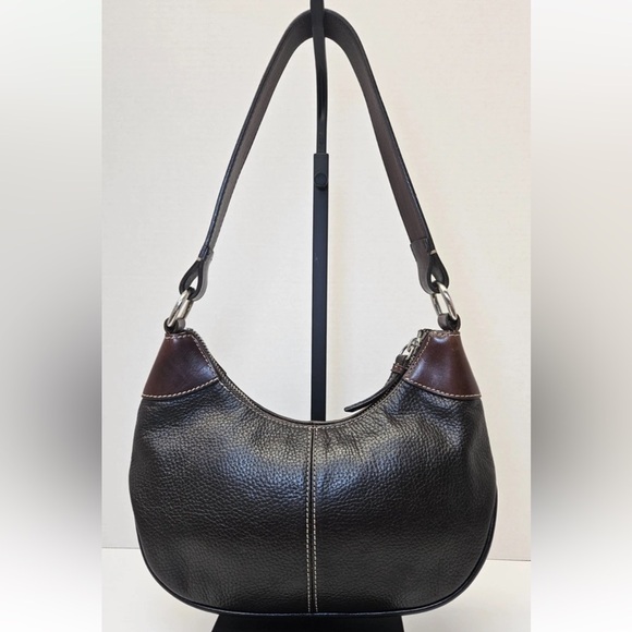 Dooney & Bourke Black and Brown Hobo Bag - Picture 2 of 16